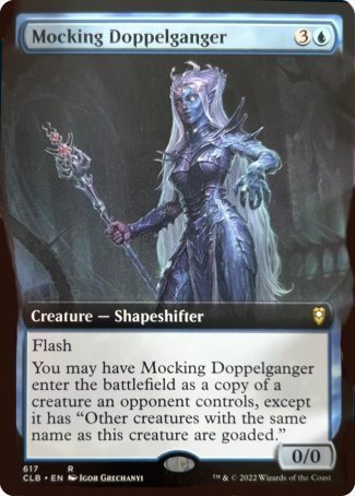 Mocking Doppelganger (Extended Art) [Commander Legends: Battle for Baldur's Gate] | Clutch Gaming