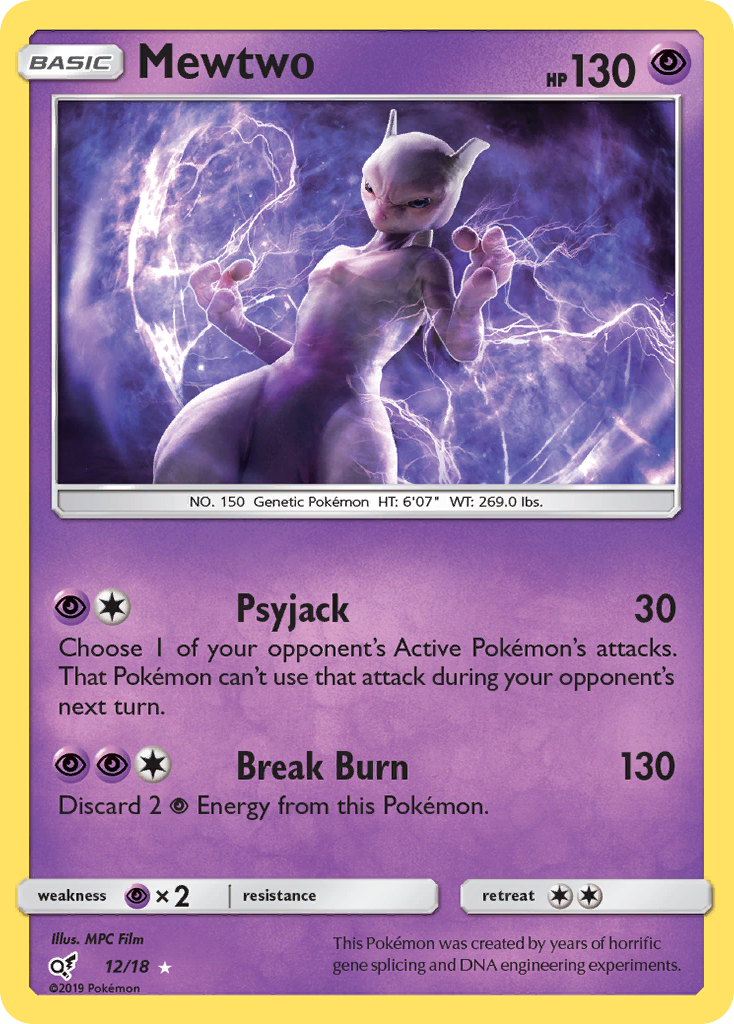 Mewtwo (12/18) [Sun & Moon: Detective Pikachu] | Clutch Gaming