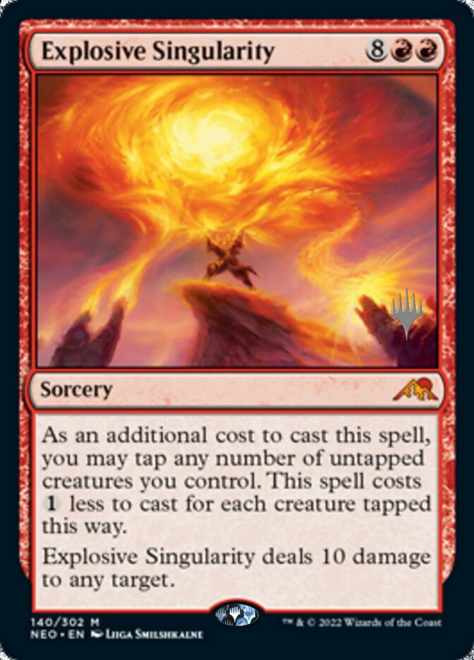 Explosive Singularity (Promo Pack) [Kamigawa: Neon Dynasty Promos] | Clutch Gaming