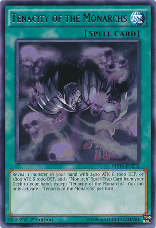 Tenacity of the Monarchs [MP15-EN232] Rare | Clutch Gaming