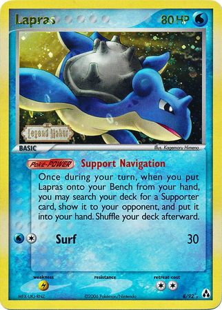 Lapras (8/92) (Stamped) [EX: Legend Maker] | Clutch Gaming