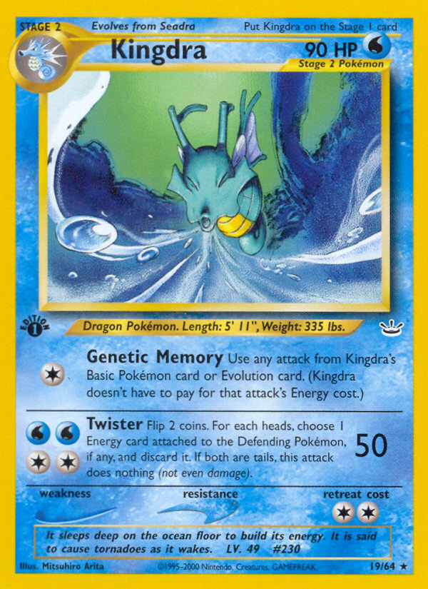 Kingdra (19/64) [Neo Revelation 1st Edition] | Clutch Gaming