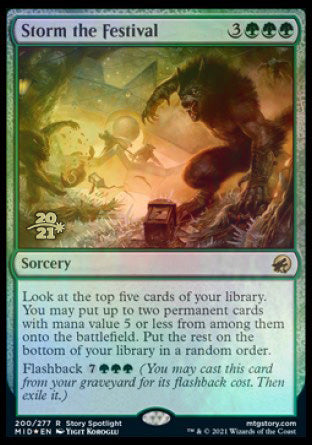 Storm the Festival [Innistrad: Midnight Hunt Prerelease Promos] | Clutch Gaming