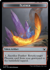 Feather // Servo Double-Sided Token [March of the Machine Commander Tokens] | Clutch Gaming