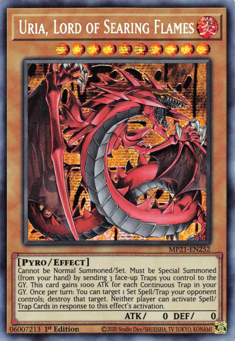 Uria, Lord of Searing Flames [MP21-EN252] Prismatic Secret Rare | Clutch Gaming