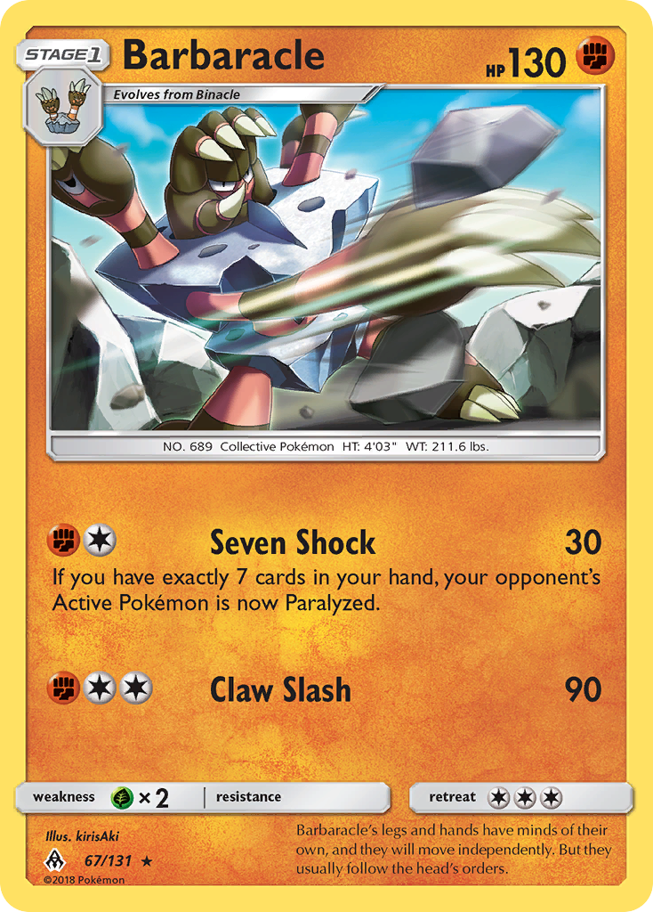 Barbaracle (67/131) [Sun & Moon: Forbidden Light] | Clutch Gaming