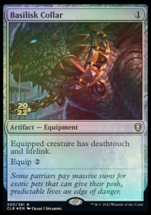 Basilisk Collar [Commander Legends: Battle for Baldur's Gate Prerelease Promos] | Clutch Gaming