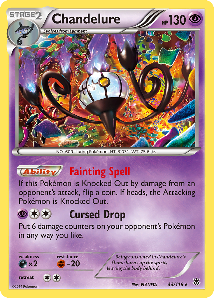 Chandelure (43/119) [XY: Phantom Forces] | Clutch Gaming