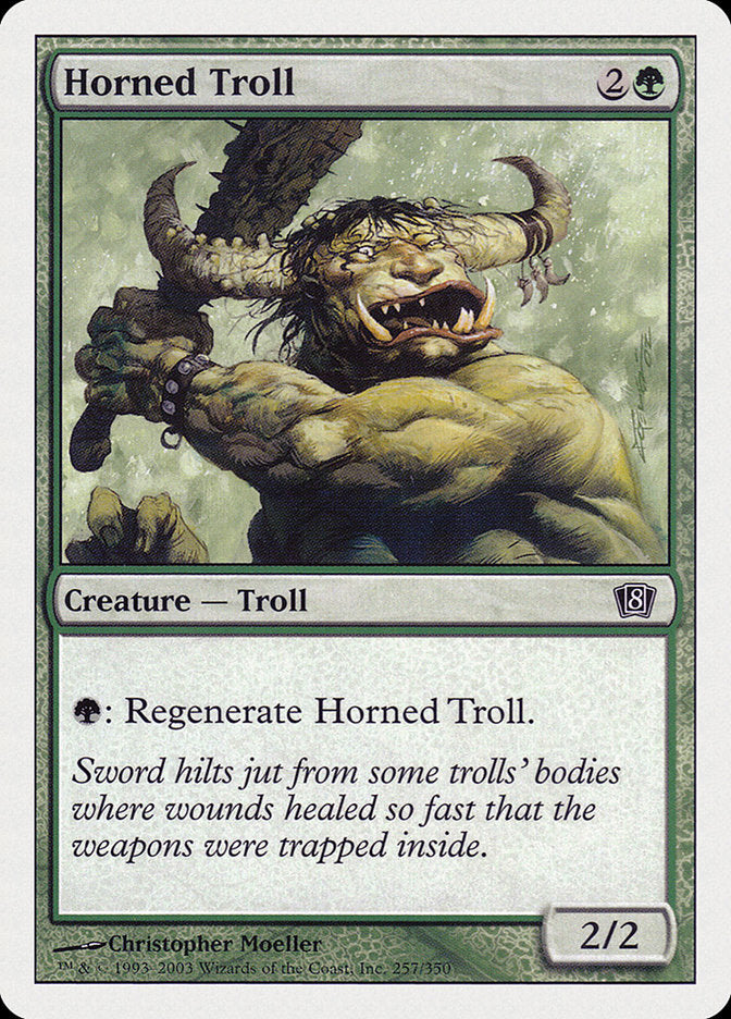 Horned Troll [Eighth Edition] | Clutch Gaming