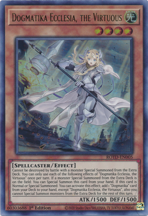 Dogmatika Ecclesia, the Virtuous [ROTD-EN005] Ultra Rare | Clutch Gaming