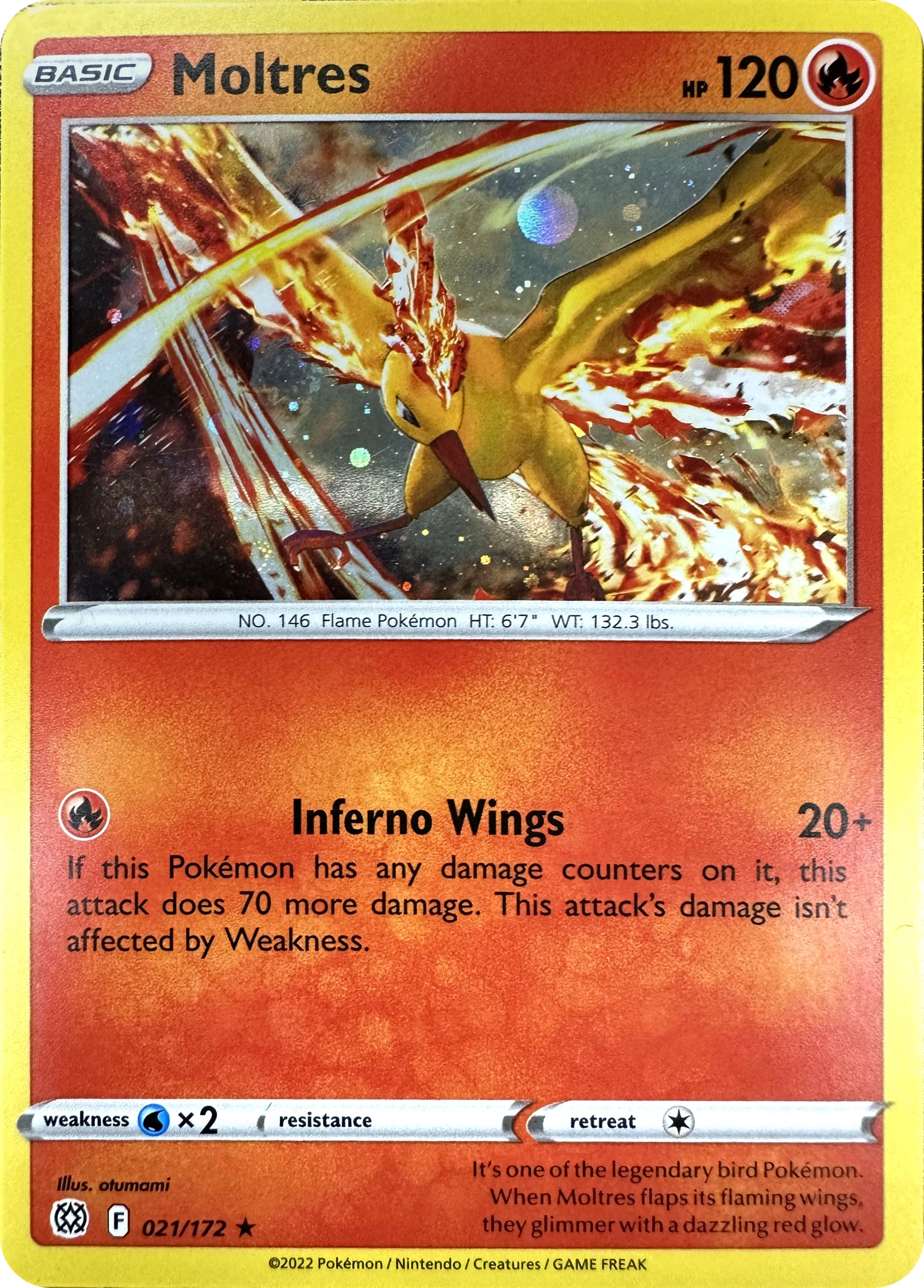 Moltres (021/172) (Cosmos Holo) [Sword & Shield: Brilliant Stars] | Clutch Gaming