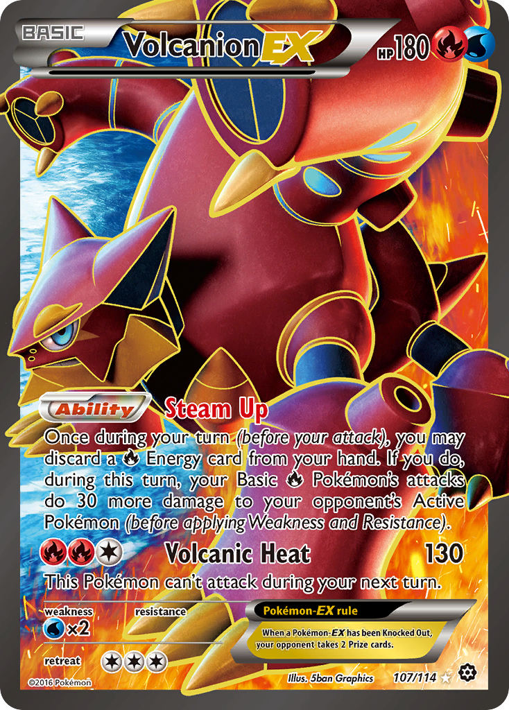 Volcanion EX (107/114) [XY: Steam Siege] | Clutch Gaming