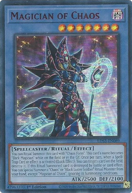 Magician of Chaos (Red) [LDS3-EN089] Ultra Rare | Clutch Gaming