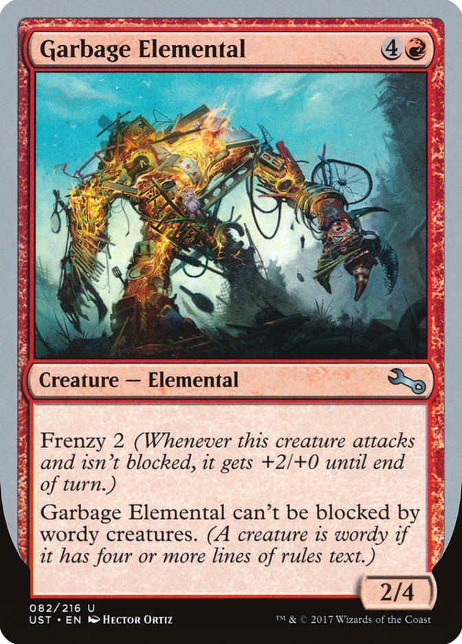 Garbage Elemental (2/4 Creature) [Unstable] | Clutch Gaming