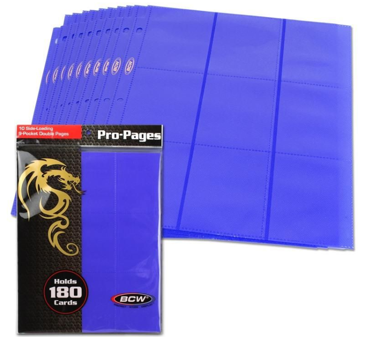 Side Loading 18-Pocket Pro Pages - Blue | Clutch Gaming