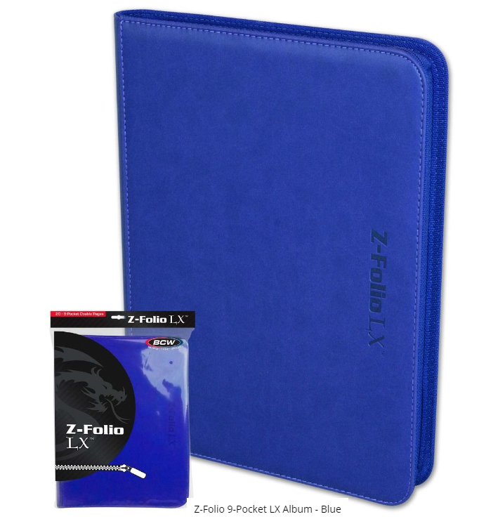 Z-Folio 9-Pocket LX Album - Blue | Clutch Gaming