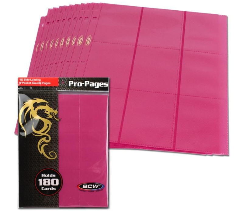 Side Loading 18-Pocket Pro Pages - Pink | Clutch Gaming