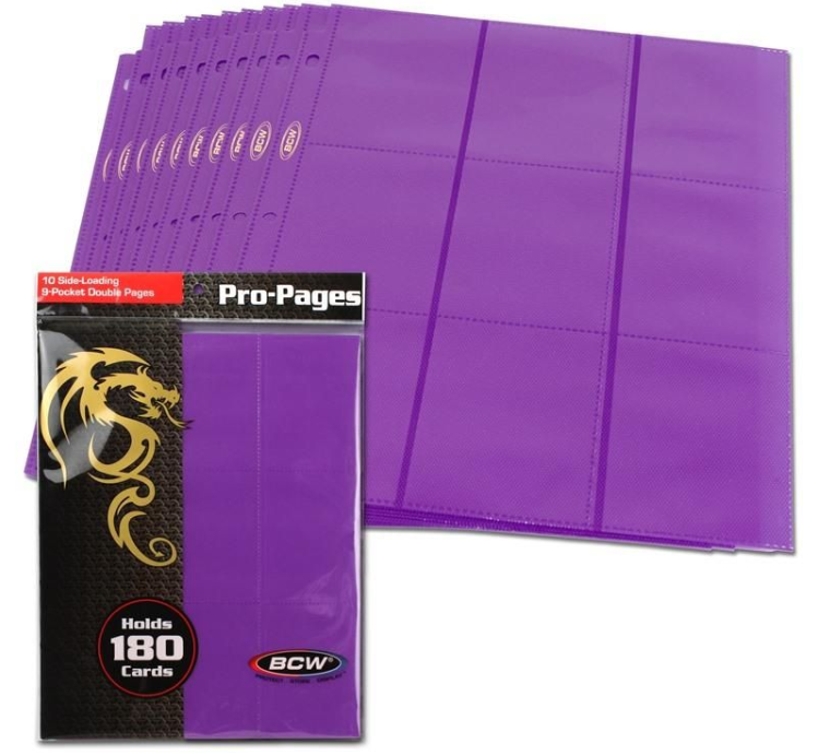 Side Loading 18-Pocket Pro Pages - Purple | Clutch Gaming