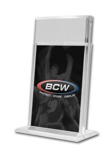 Acrylic Card Stand - Vertical With Header | Clutch Gaming