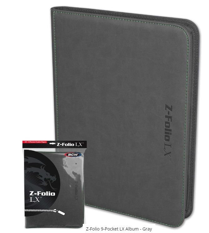 Z-Folio 9-Pocket LX Album - Gray | Clutch Gaming