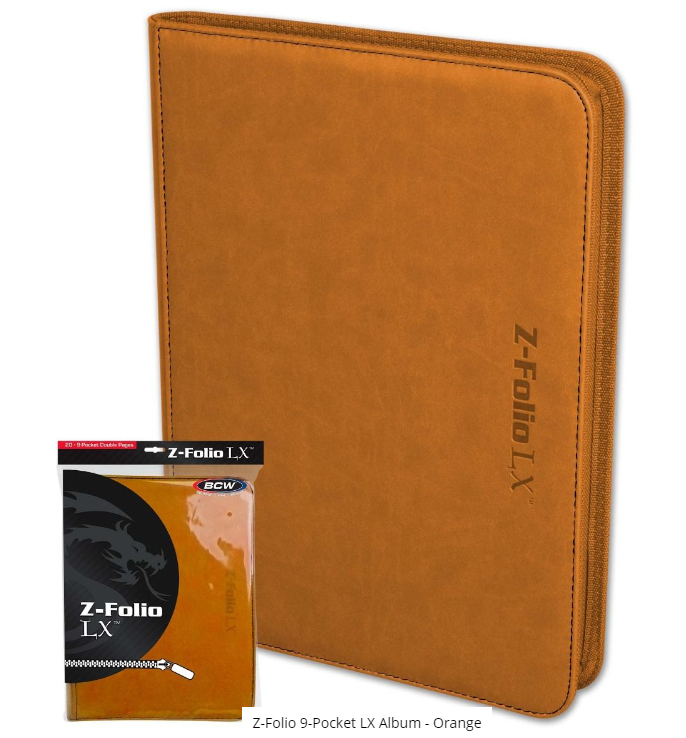 Z-Folio 9-Pocket LX Album - Orange | Clutch Gaming