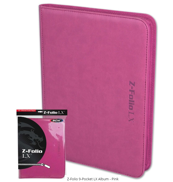 Z-Folio 9-Pocket LX Album - Pink | Clutch Gaming