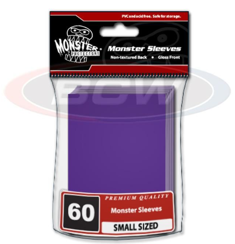 Glossy Sleeves - Small - No Logo - Purple | Clutch Gaming