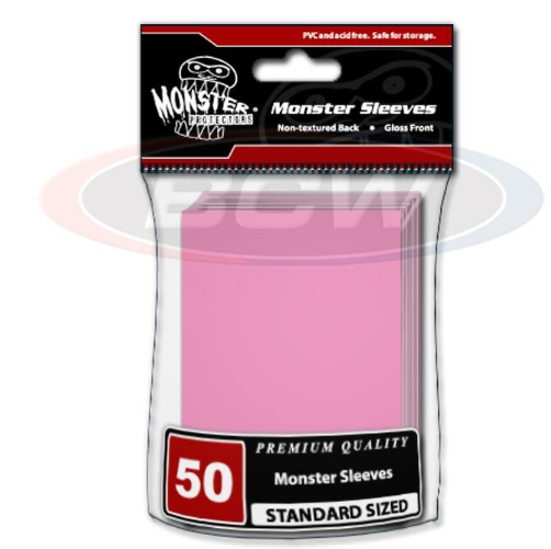 Glossy Sleeves - Large - No Logo - Pink | Clutch Gaming