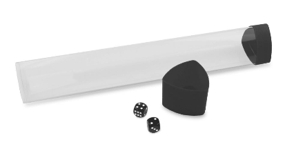 Playmat Tube with Dice Cap - Black | Clutch Gaming