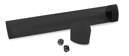 Playmat Tube with Dice Cap - Smoke | Clutch Gaming