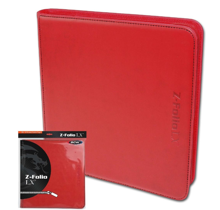 Z-Folio 12-Pocket LX Album - Red | Clutch Gaming