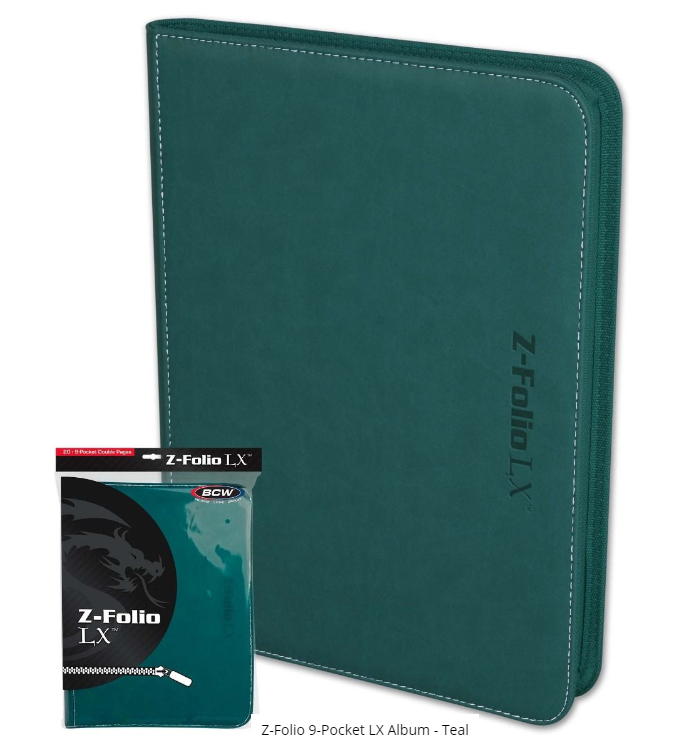 Z-Folio 9-Pocket LX Album - Teal | Clutch Gaming