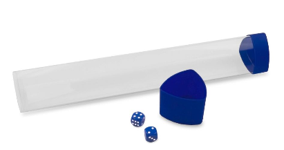 Playmat Tube with Dice Cap - Blue | Clutch Gaming