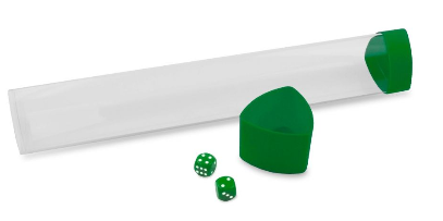 Playmat Tube with Dice Cap - Green | Clutch Gaming