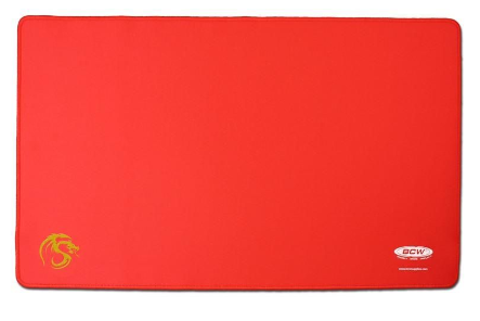 Playmat with Stitched Edging - Red | Clutch Gaming