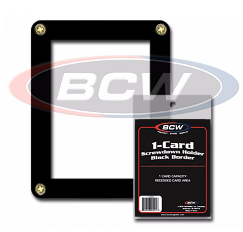 1 Card Screwdown Holder - Black Border | Clutch Gaming