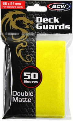 Deck Guard - Double Matte - Yellow | Clutch Gaming