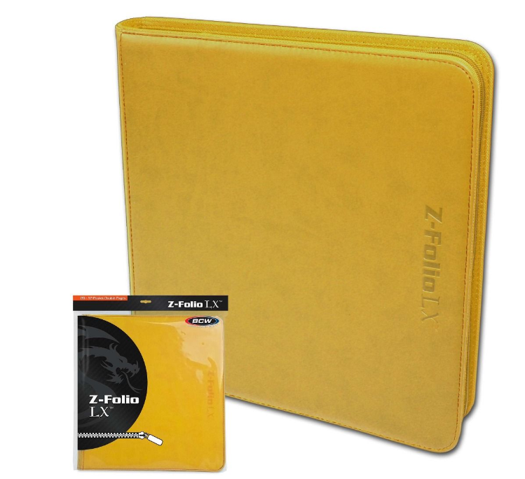 Z-Folio 12-Pocket LX Album - Yellow | Clutch Gaming