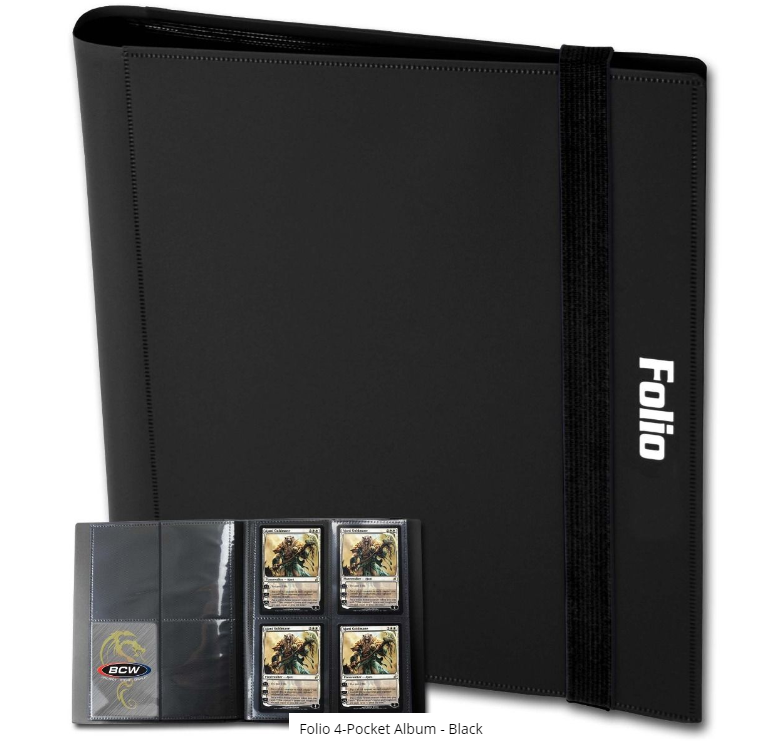 Folio 4-Pocket Album - Black | Clutch Gaming