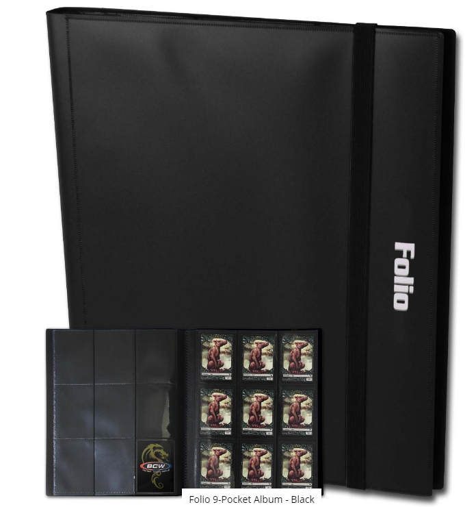 Folio 9-Pocket Album - Black | Clutch Gaming