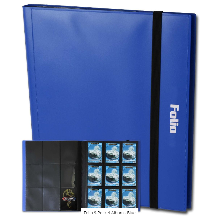 Folio 9-Pocket Album - Blue | Clutch Gaming