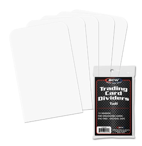 Tall Trading Card Dividers | Clutch Gaming