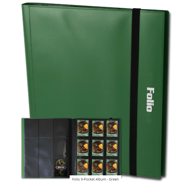 Folio 9-Pocket Album - Green | Clutch Gaming