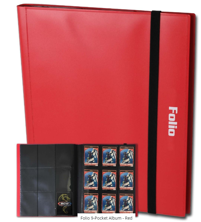 Folio 9-Pocket Album - Red | Clutch Gaming