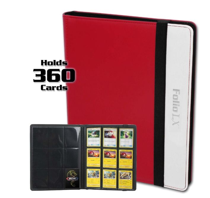 Folio 9-Pocket LX Album - Red-White | Clutch Gaming