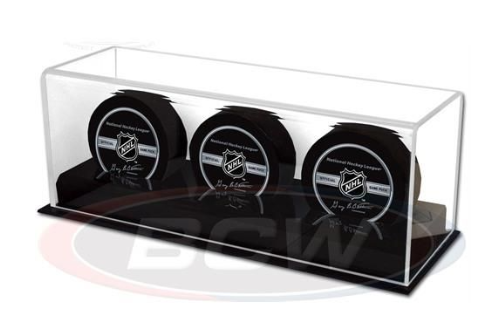 Acrylic Triple Hockey Puck Display | Clutch Gaming