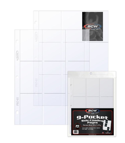 Pro 9-Pocket Page - Side Load (20 CT. Pack) | Clutch Gaming