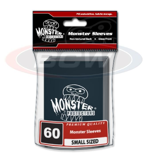 Glossy Sleeves - Small - Monster Logo - Black | Clutch Gaming