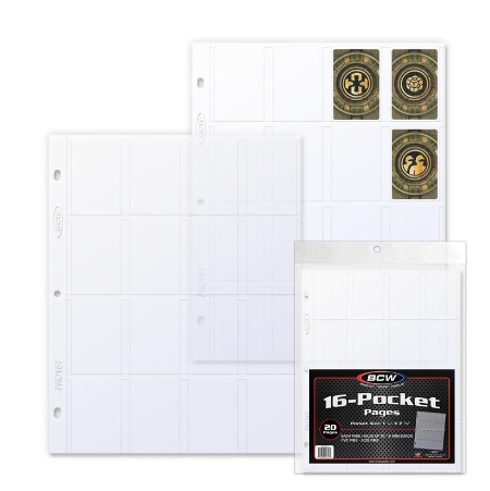 Pro 16-Pocket Page - Topload - (20 CT. Pack) | Clutch Gaming