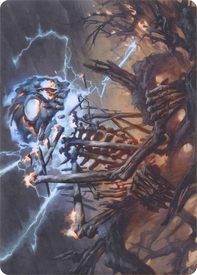 Lightning Skelemental // Lightning Skelemental [Modern Horizons Art Series] | Clutch Gaming